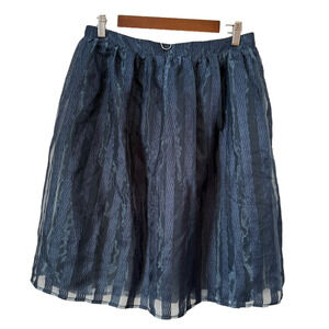 Pure Sugar Skirt Women's L Vintage Fairy Metallic‎ Whimsigoth Balletcore Sheer